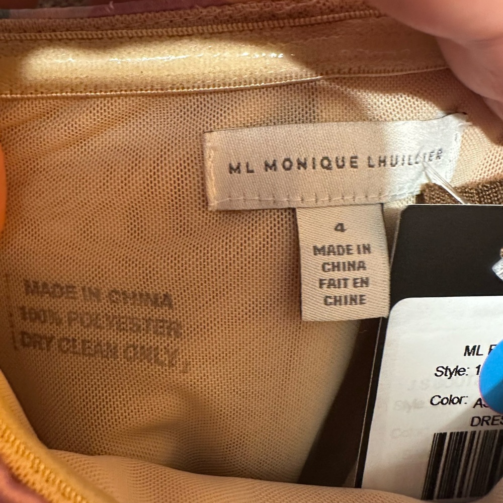 Monique Lhuillier satin strapless dress - size 4 - Picture 3 of 6